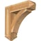 Ekena Millwork Thorton Arts and Crafts Rough Sawn Bracket w/ Offset Brace, Western Red Cedar, 8"W x 28"D x 28"H BKT0806X28X28THR03RWR - alternate 1